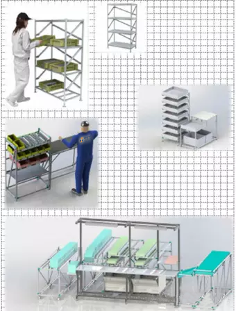 興千田教大家逐步建立CELL線和JIT物流 興千田教大家逐步建立CELL線和JIT物流