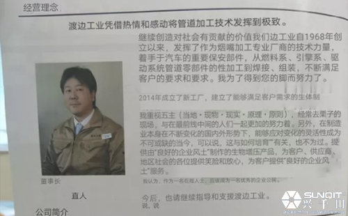 孔德高參觀日本LCIA研修渡邊工業分享 孔德高參觀日本LCIA研修渡邊工業分享