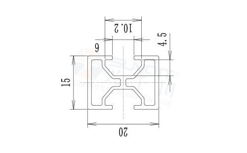 托盤分隔型材尺寸圖 托盤分隔型材尺寸圖