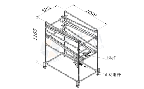 AGV周轉車+物料架(前進后進型) AGV周轉車+物料架(前進后進型)