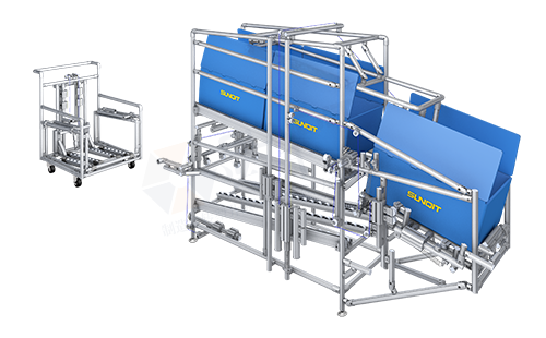 機械稱重貨架+堆垛周轉車 機械稱重貨架+堆垛周轉車