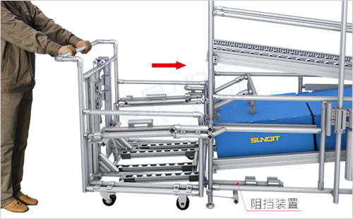 機械稱重貨架+堆垛周轉車 機械稱重貨架+堆垛周轉車