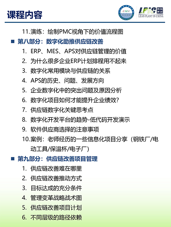 《多品種小批量下的生產計劃與供應鏈管理》第5期蘇州班【招生簡介】-11.jpg 《多品種小批量下的生產計劃與供應鏈管理》第5期蘇州班【招生簡介】-11.jpg