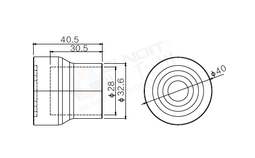 橡膠腳套尺寸圖